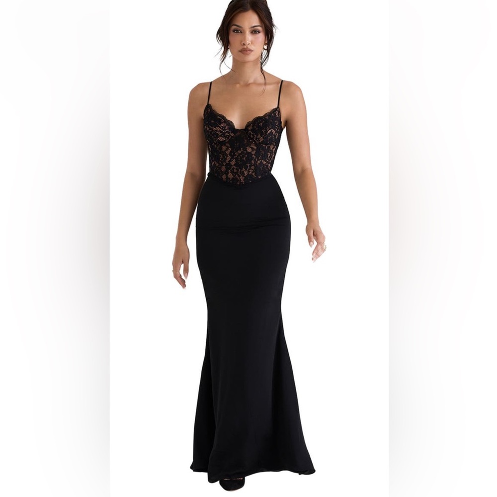 HOUSE OF CB Cara Corset illusion Lace Underwire Cocktail Dress